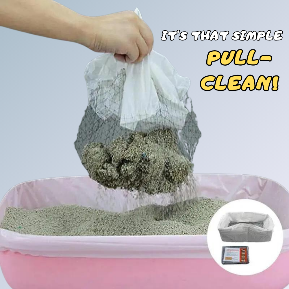 Eco-Friendly Reusable Litter Box Cleaning Mesh Net