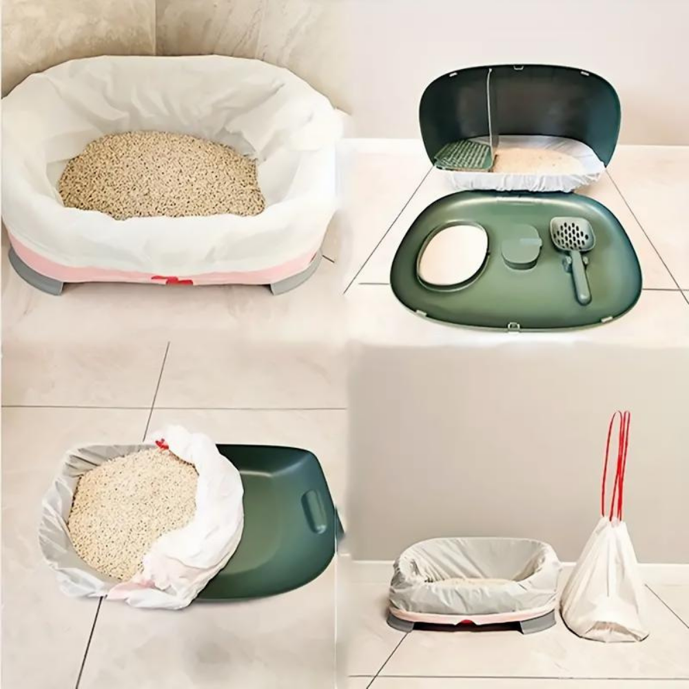 Eco-Friendly Reusable Litter Box Cleaning Mesh Net